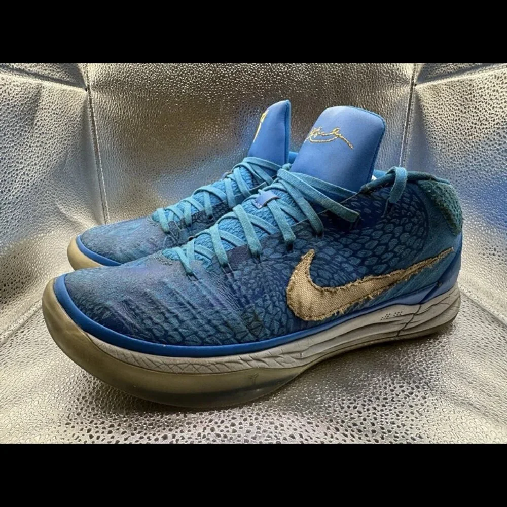 RARE 🚀 Size 11.5 - Nike Kobe AD Mid‎ Demar Derozan PE Blue AQ2721-900